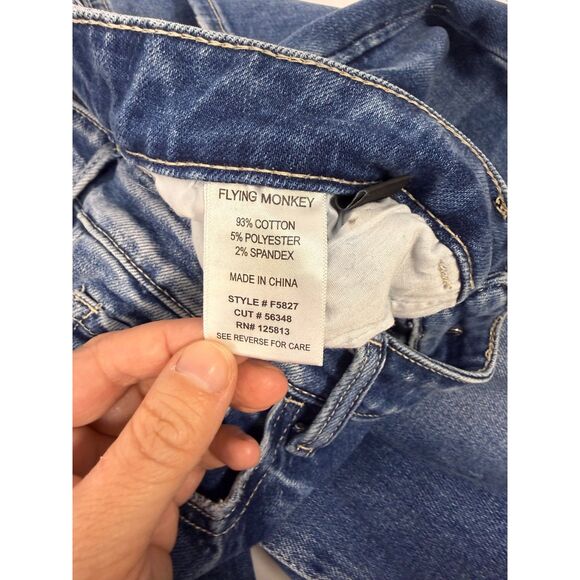 Flying Monkey 90's Vintage Super High Rise Flare Jeans – Style F5827 – Size 31 - Picture 3 of 5